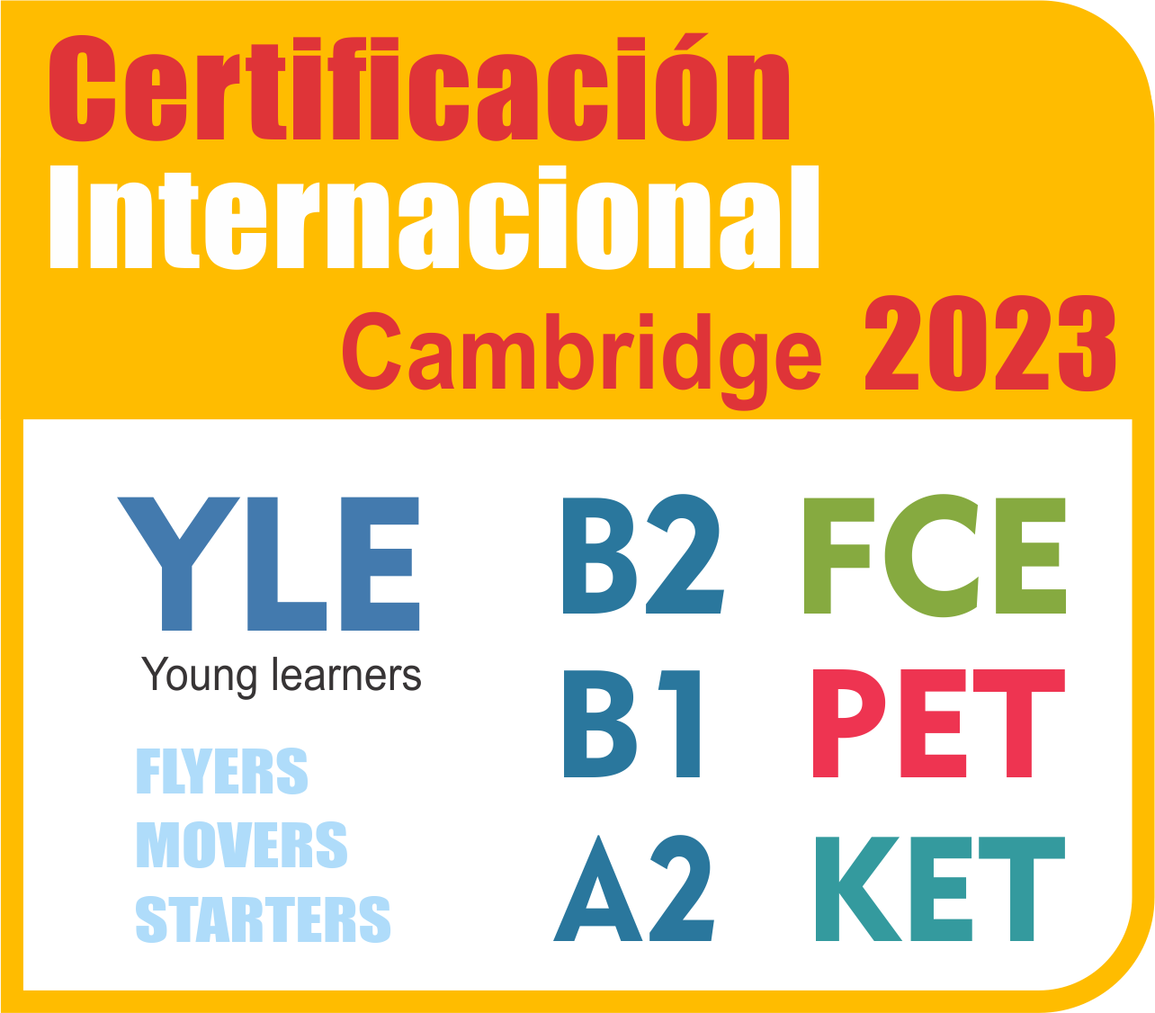 Certificacion  internacional Cambridge con Funny English Peru